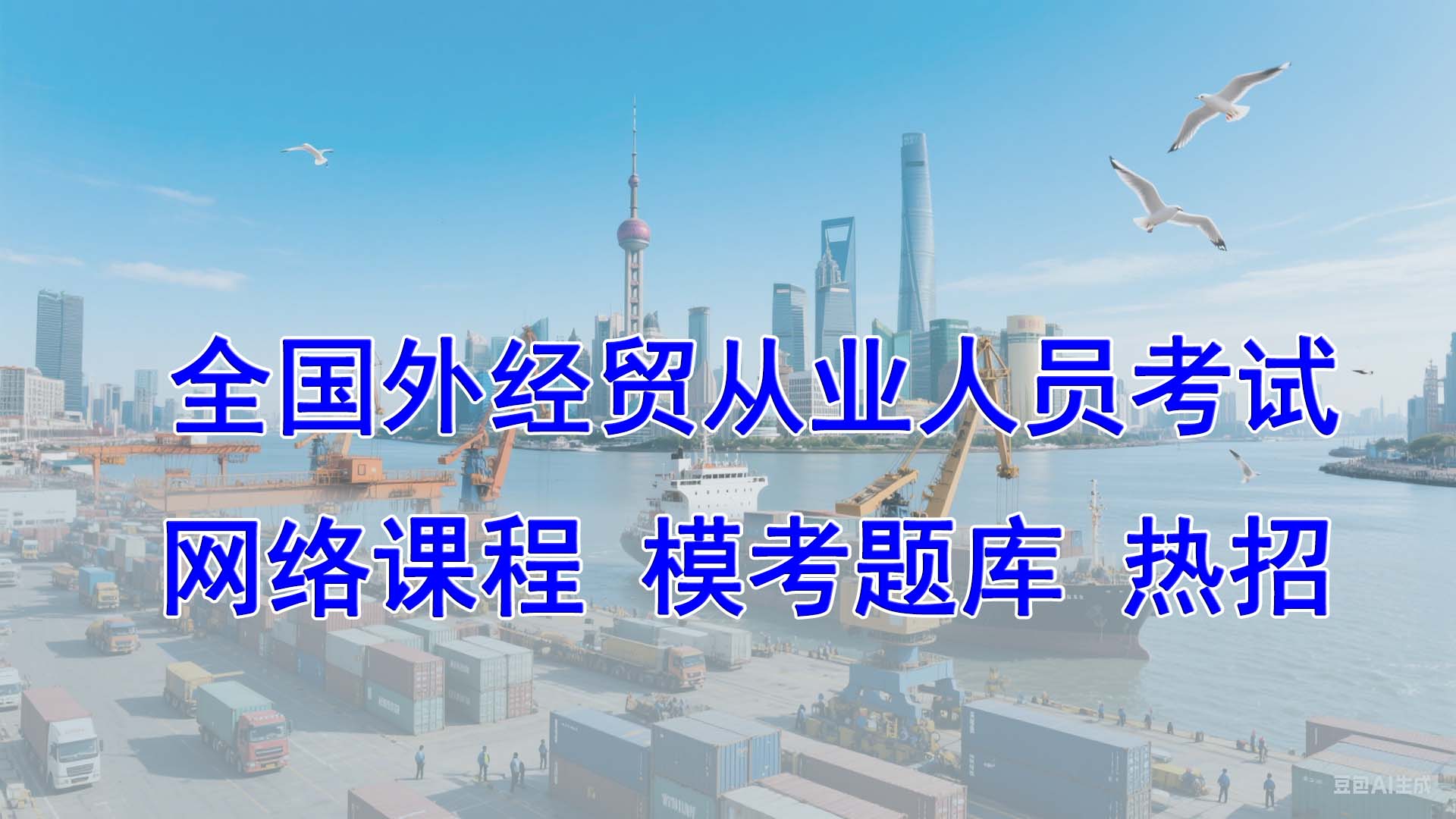 外经贸考试网络培训火热招生中
